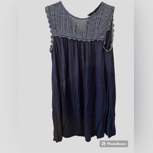 joei & i xl navy sleeveless tunic